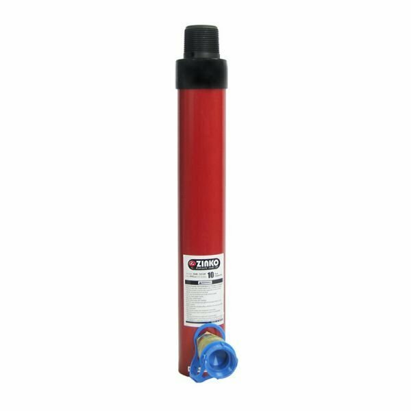 ZAR-1010T Automotive Application Cylinder, 10 ton, 10in Stroke Min. Height 16.5in - Threaded, Zinko, Mfr#: 201010T